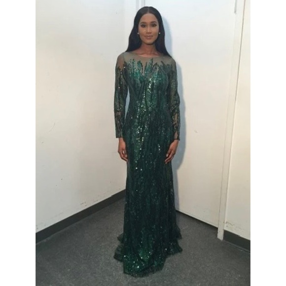 Jovani green dress - Picture 3 of 4